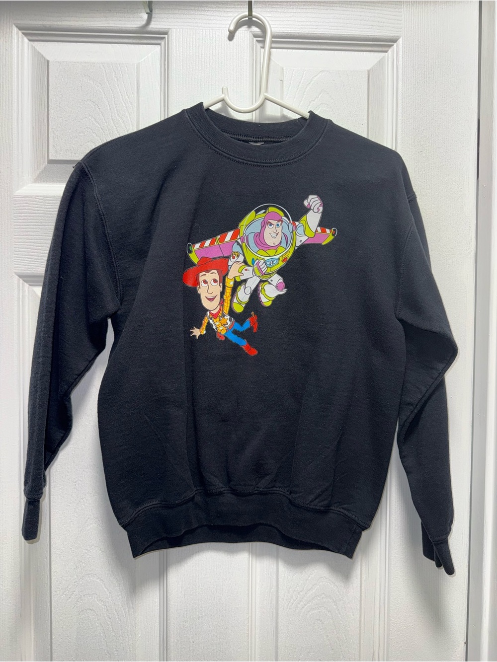 Black Toy Story Graphic Crewneck Sweatshirt